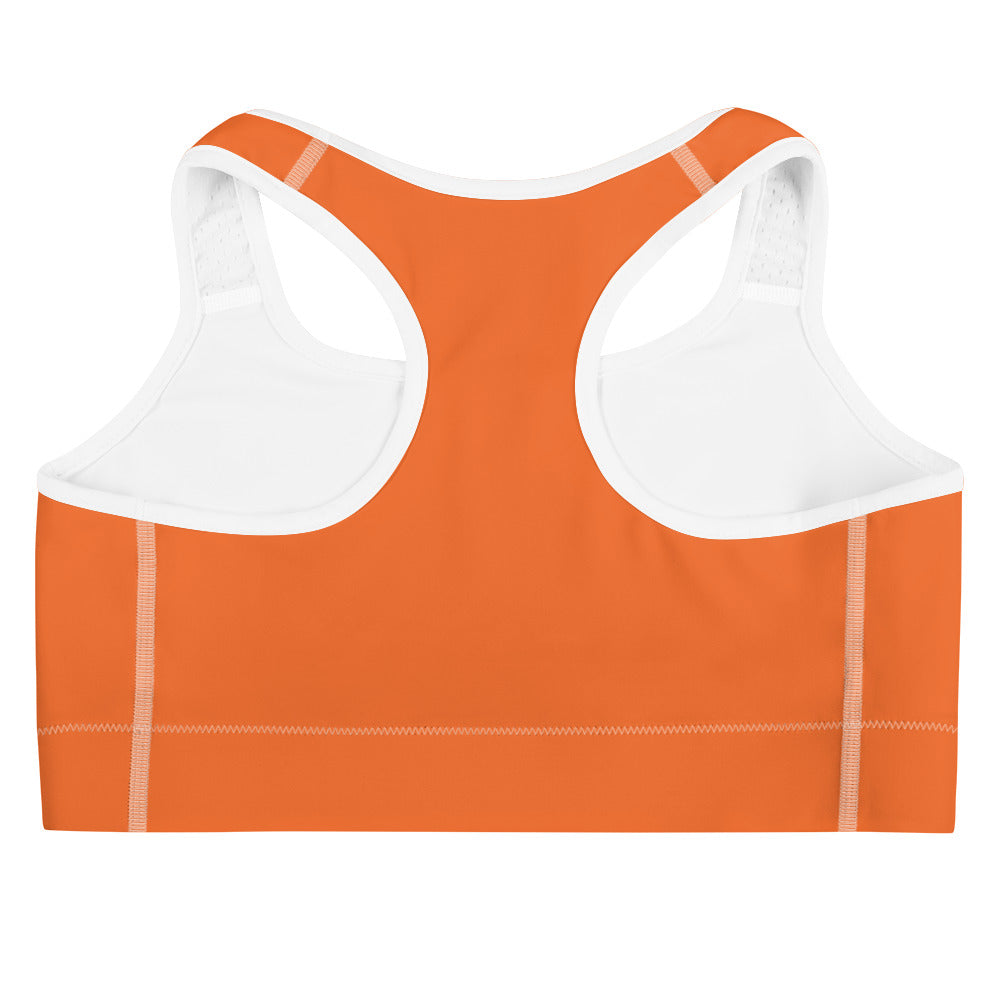 Orange Sports Bra (Black)