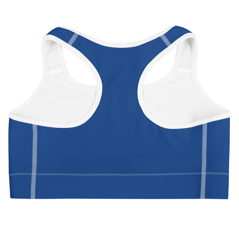 Blue Sports Bra (Black)