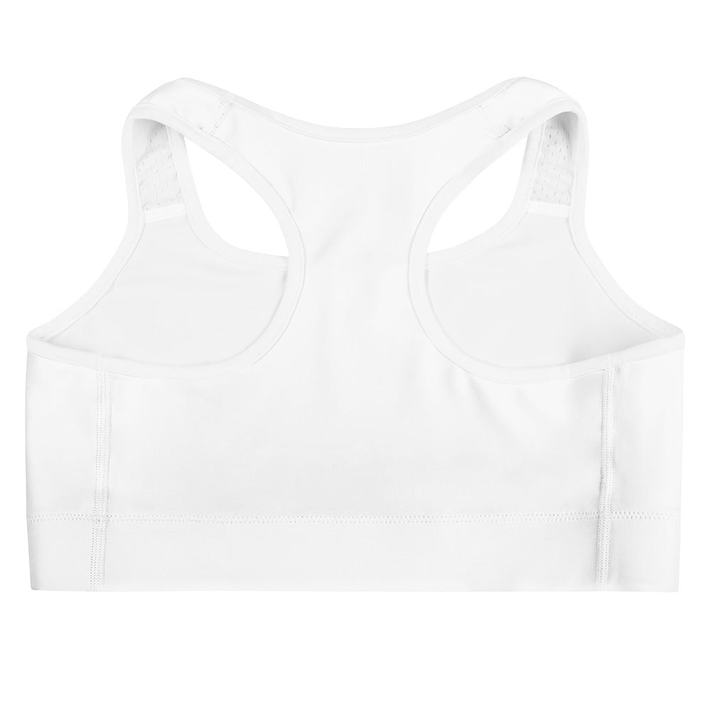 White Sports Bra (Black)