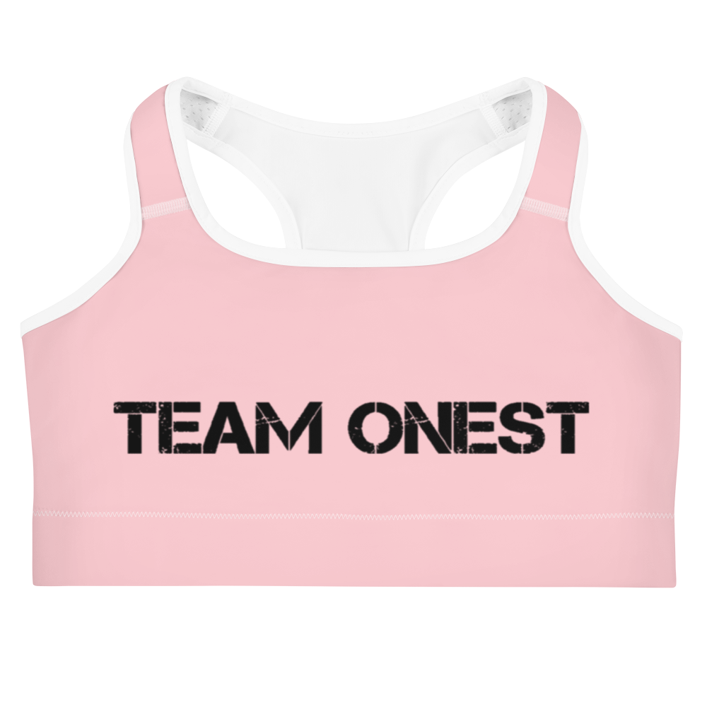Pink Sports Bra (Black)